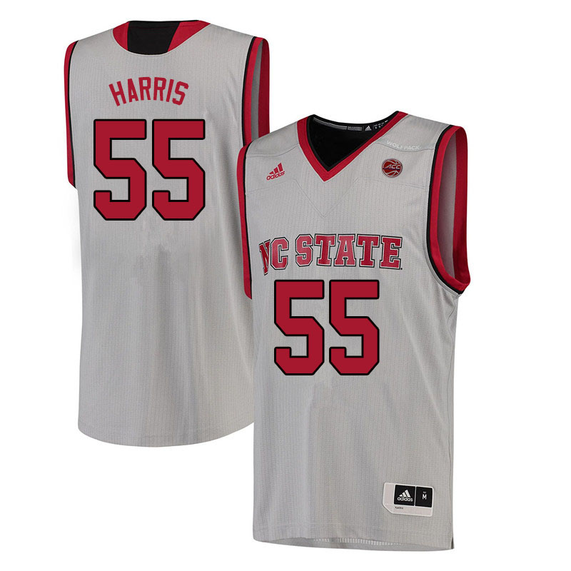 Men #55 Blake Harris NC State Wolfpack College Basketball Jerseys Sale-White